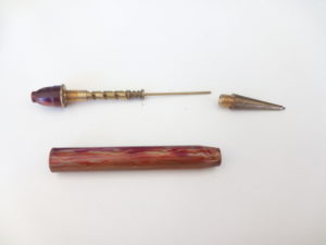 the pencil disassembled